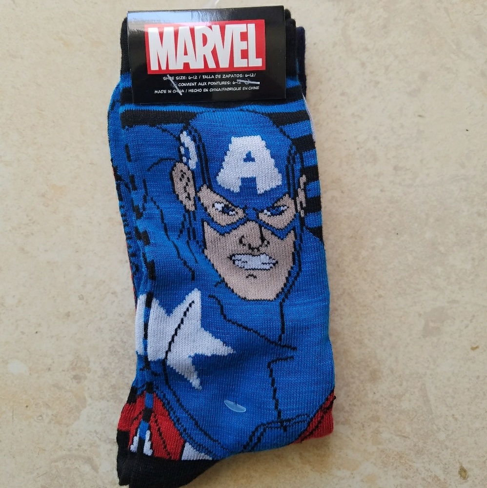 Captain America socks x2